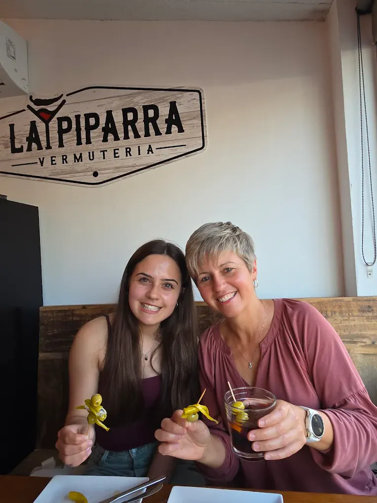 Guests at La Piparra vermuteria on the Castelldefels Tapas Tour